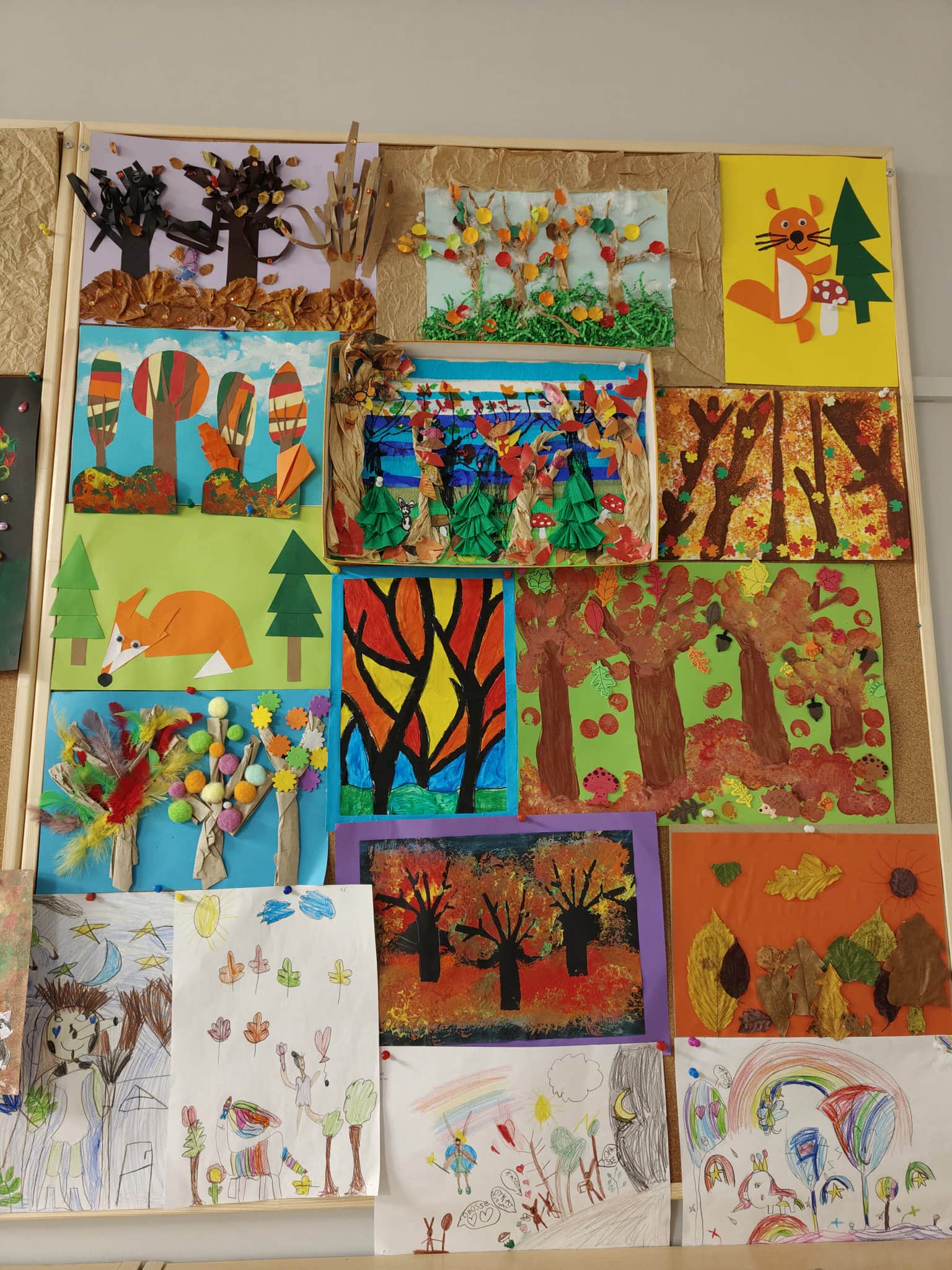 Prace plastyczne związane z tematem lasu